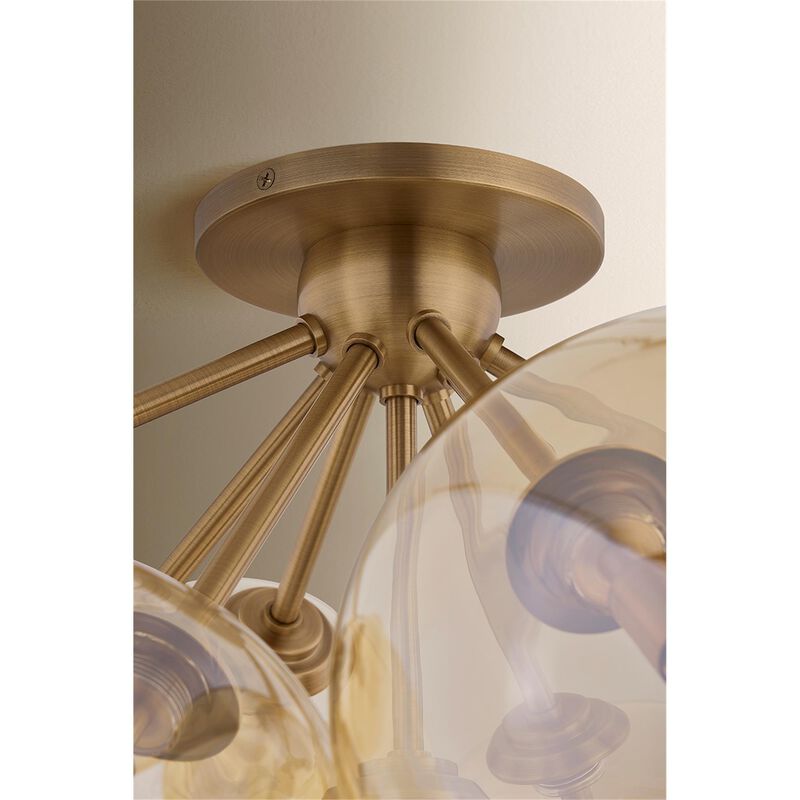 Santee 28 Inch Semi Flush Mount by Troy Lighting